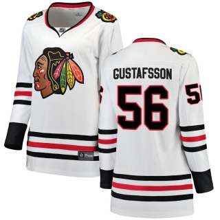 Women's Erik Gustafsson Chicago Blackhawks Fanatics Branded Away Jersey - Breakaway White