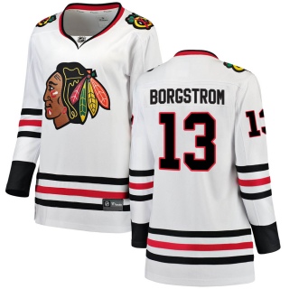 Women's Henrik Borgstrom Chicago Blackhawks Fanatics Branded Away Jersey - Breakaway White