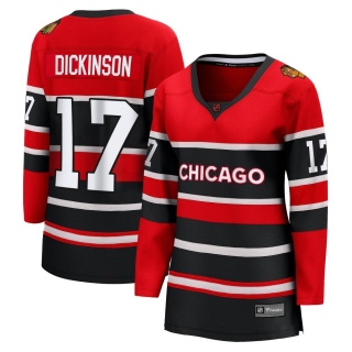 Women's Jason Dickinson Chicago Blackhawks Fanatics Branded Red Special Edition 2.0 Jersey - Breakaway Black