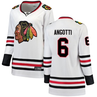 Women's Lou Angotti Chicago Blackhawks Fanatics Branded Away Jersey - Breakaway White