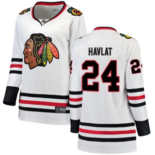 Women's Martin Havlat Chicago Blackhawks Fanatics Branded Away Jersey - Breakaway White