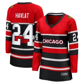 Women's Martin Havlat Chicago Blackhawks Fanatics Branded Red Special Edition 2.0 Jersey - Breakaway Black