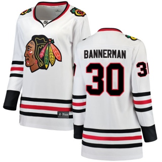 Women's Murray Bannerman Chicago Blackhawks Fanatics Branded Away Jersey - Breakaway White