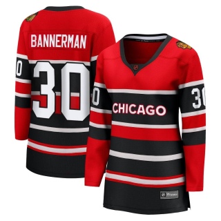 Women's Murray Bannerman Chicago Blackhawks Fanatics Branded Red Special Edition 2.0 Jersey - Breakaway Black