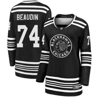 Women's Nicolas Beaudin Chicago Blackhawks Fanatics Branded Breakaway Alternate 2019/20 Jersey - Premier Black
