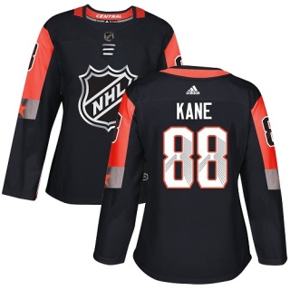 Women's Patrick Kane Chicago Blackhawks Adidas 2018 All-Star Central Division Jersey - Authentic Black