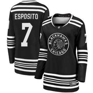 Women's Phil Esposito Chicago Blackhawks Fanatics Branded Breakaway Alternate 2019/20 Jersey - Premier Black