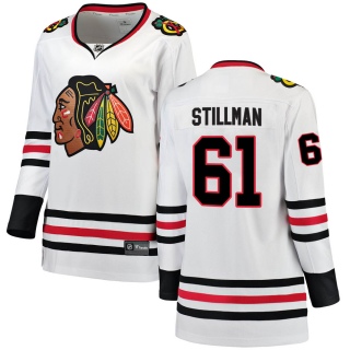 Women's Riley Stillman Chicago Blackhawks Fanatics Branded Away Jersey - Breakaway White
