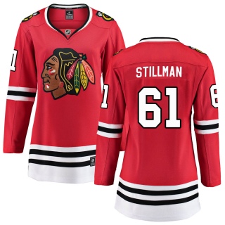 Women's Riley Stillman Chicago Blackhawks Fanatics Branded Home Jersey - Breakaway Red