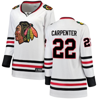 Women's Ryan Carpenter Chicago Blackhawks Fanatics Branded Away Jersey - Breakaway White