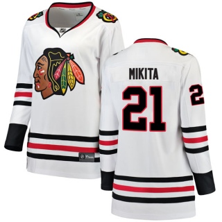 Women's Stan Mikita Chicago Blackhawks Fanatics Branded Away Jersey - Breakaway White