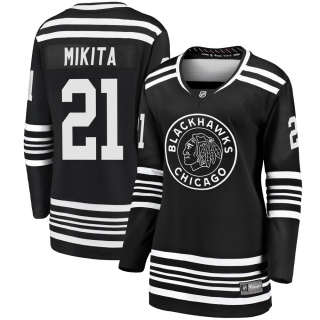 Women's Stan Mikita Chicago Blackhawks Fanatics Branded Breakaway Alternate 2019/20 Jersey - Premier Black