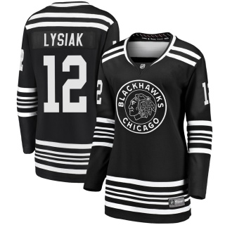 Women's Tom Lysiak Chicago Blackhawks Fanatics Branded Breakaway Alternate 2019/20 Jersey - Premier Black