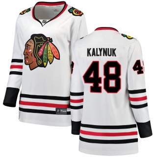 Women's Wyatt Kalynuk Chicago Blackhawks Fanatics Branded Away Jersey - Breakaway White