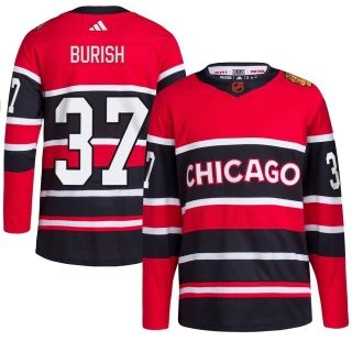 Youth Adam Burish Chicago Blackhawks Adidas Red Reverse Retro 2.0 Jersey - Authentic Black