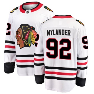 Youth Alexander Nylander Chicago Blackhawks Fanatics Branded Away Jersey - Breakaway White
