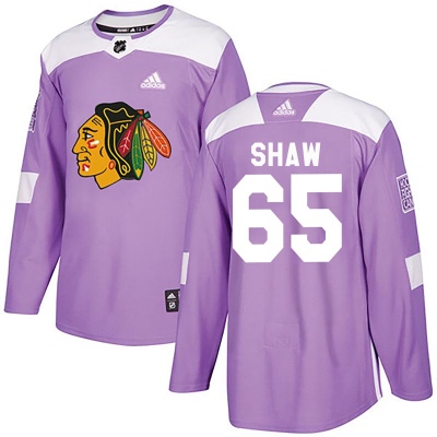 Youth Andrew Shaw Chicago Blackhawks Adidas Fights Cancer Practice Jersey - Authentic Purple