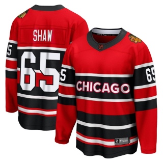 Youth Andrew Shaw Chicago Blackhawks Fanatics Branded Red Special Edition 2.0 Jersey - Breakaway Black