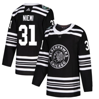 Youth Antti Niemi Chicago Blackhawks Adidas 2019 Winter Classic Jersey - Authentic Black
