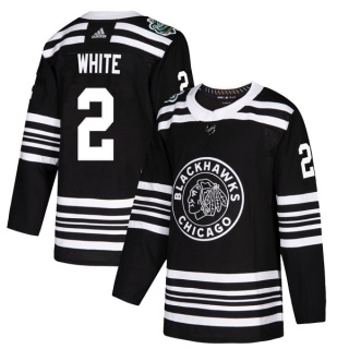 Youth Bill White Chicago Blackhawks Adidas 2019 Winter Classic Jersey - Authentic Black