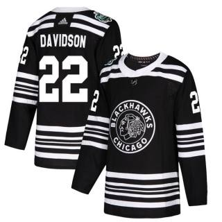 Youth Brandon Davidson Chicago Blackhawks Adidas 2019 Winter Classic Jersey - Authentic Black