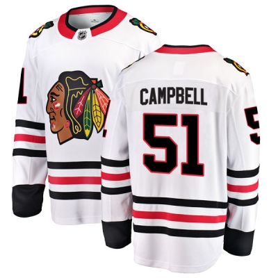 Youth Brian Campbell Chicago Blackhawks Fanatics Branded Away Jersey - Breakaway White