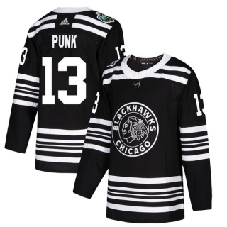 Youth CM Punk Chicago Blackhawks Adidas 2019 Winter Classic Jersey - Authentic Black