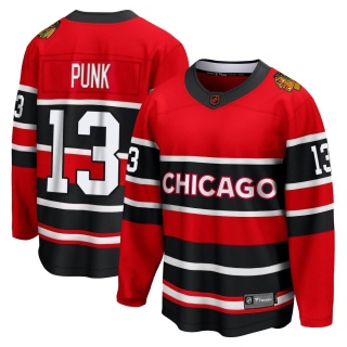 Youth CM Punk Chicago Blackhawks Fanatics Branded Red Special Edition 2.0 Jersey - Breakaway Black