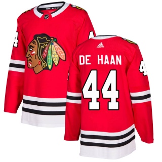 Youth Calvin de Haan Chicago Blackhawks Adidas Home Jersey - Authentic Red