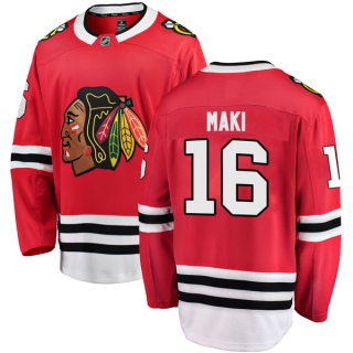 Youth Chico Maki Chicago Blackhawks Fanatics Branded Red Home Jersey - Breakaway Black
