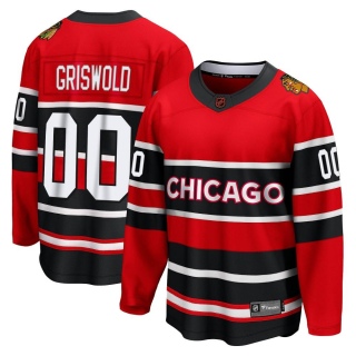 Youth Clark Griswold Chicago Blackhawks Fanatics Branded Red Special Edition 2.0 Jersey - Breakaway Black