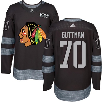 Youth Cole Guttman Chicago Blackhawks 1917- 100th Anniversary Jersey - Authentic Black