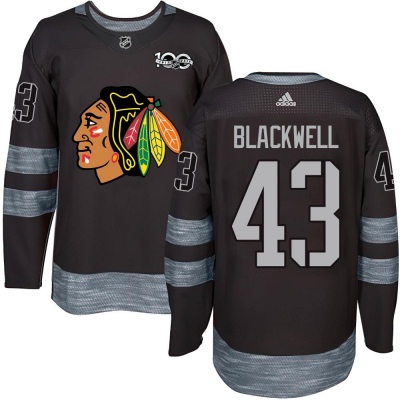 Youth Colin Blackwell Chicago Blackhawks 1917- 100th Anniversary Jersey - Authentic Black