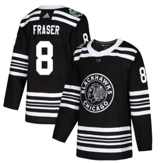 Youth Curt Fraser Chicago Blackhawks Adidas 2019 Winter Classic Jersey - Authentic Black