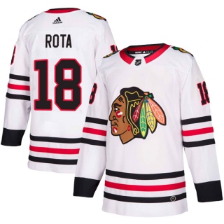 Youth Darcy Rota Chicago Blackhawks Adidas Away Jersey - Authentic White