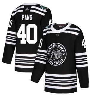 Youth Darren Pang Chicago Blackhawks Adidas 2019 Winter Classic Jersey - Authentic Black