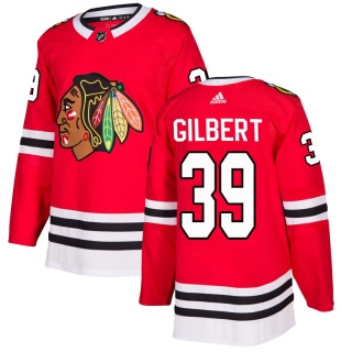 Youth Dennis Gilbert Chicago Blackhawks Adidas Home Jersey - Authentic Red