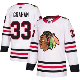 Youth Dirk Graham Chicago Blackhawks Adidas Away Jersey - Authentic White