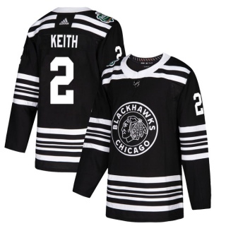 Youth Duncan Keith Chicago Blackhawks Adidas 2019 Winter Classic Jersey - Authentic Black