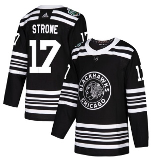 Youth Dylan Strome Chicago Blackhawks Adidas 2019 Winter Classic Jersey - Authentic Black