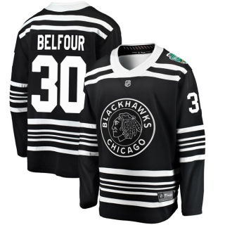 Youth ED Belfour Chicago Blackhawks Fanatics Branded 2019 Winter Classic Jersey - Breakaway Black