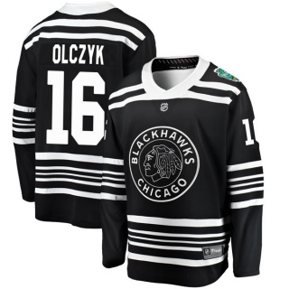 Youth Ed Olczyk Chicago Blackhawks Fanatics Branded 2019 Winter Classic Jersey - Breakaway Black