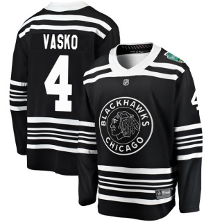 Youth Elmer Vasko Chicago Blackhawks Fanatics Branded 2019 Winter Classic Jersey - Breakaway Black