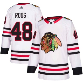 Youth Filip Roos Chicago Blackhawks Adidas Away Jersey - Authentic White