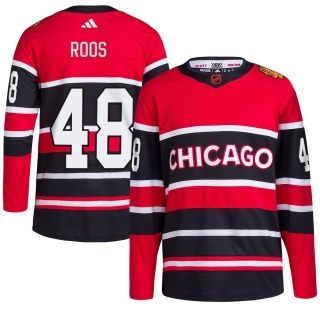 Youth Filip Roos Chicago Blackhawks Adidas Red Reverse Retro 2.0 Jersey - Authentic Black