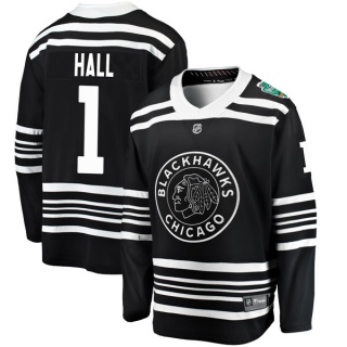 Youth Glenn Hall Chicago Blackhawks Fanatics Branded 2019 Winter Classic Jersey - Breakaway Black