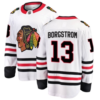 Youth Henrik Borgstrom Chicago Blackhawks Fanatics Branded Away Jersey - Breakaway White