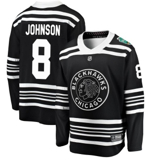 Youth Jack Johnson Chicago Blackhawks Fanatics Branded 2019 Winter Classic Jersey - Breakaway Black