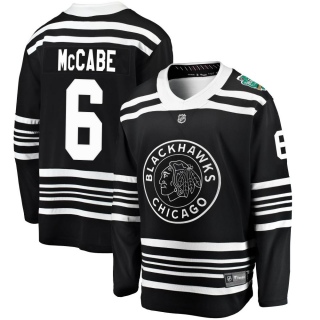 Youth Jake McCabe Chicago Blackhawks Fanatics Branded 2019 Winter Classic Jersey - Breakaway Black