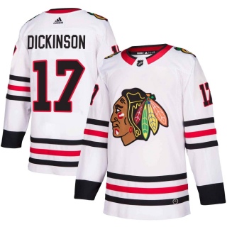 Youth Jason Dickinson Chicago Blackhawks Adidas Away Jersey - Authentic White